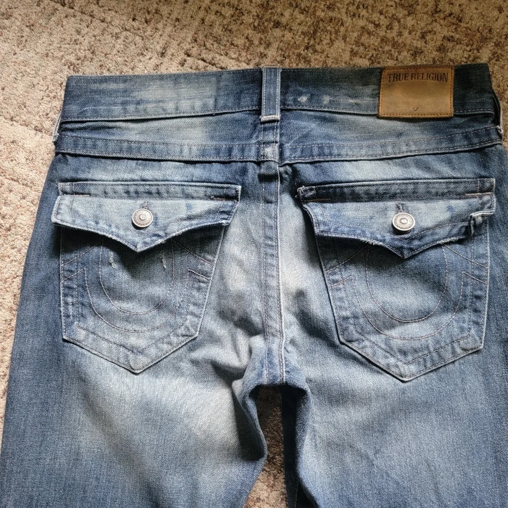 True Religion 100% Cotton Men's Ricky Relaxed Straight Jeans Size 31‎